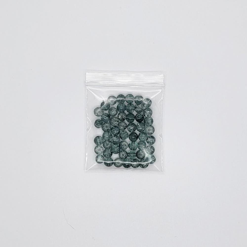 [4차 리오더] 에메랄드 유리구슬 6mm (50개 묶음)