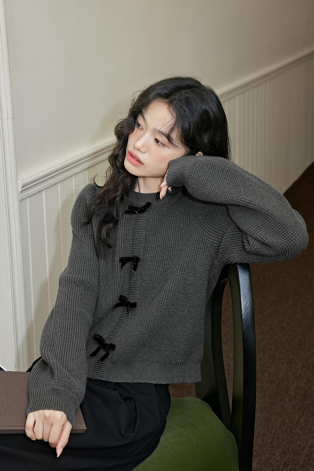 리본 스웨터