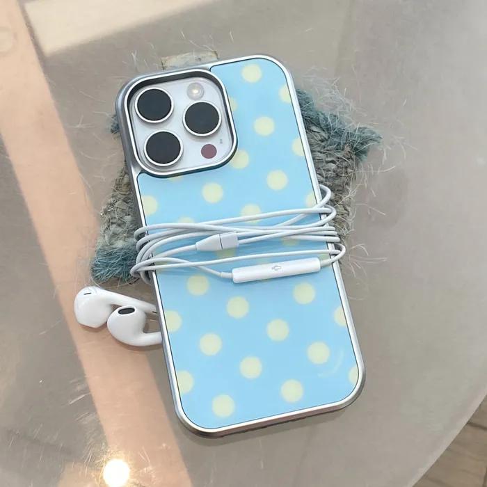 [+갤럭시] Dotting Series 실버 맥세이프 에폭시 케이스