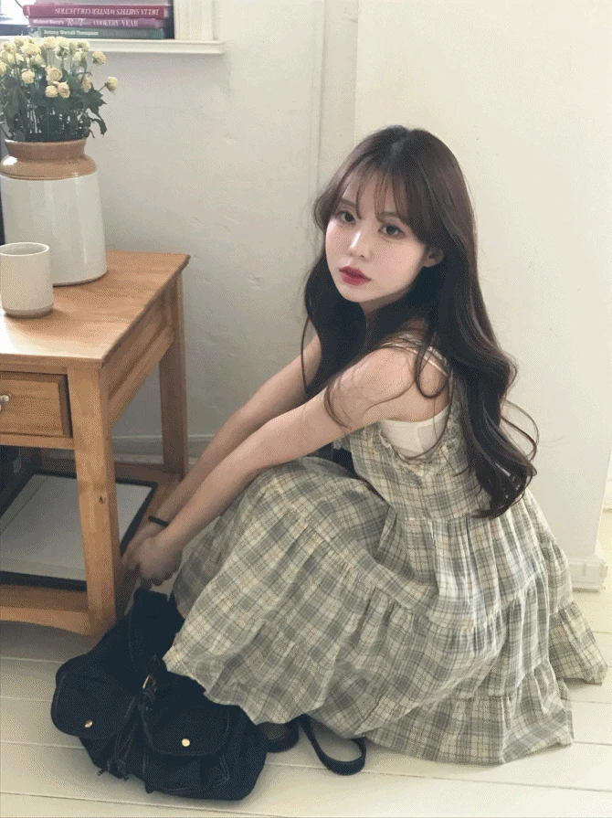 ops - 포피 체크 원피스