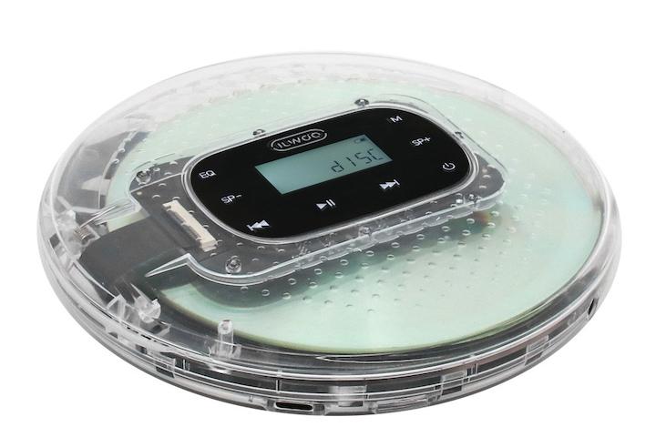 투명 CD플레이어 IW-ET07 휴대용 충전식 레트로 감성