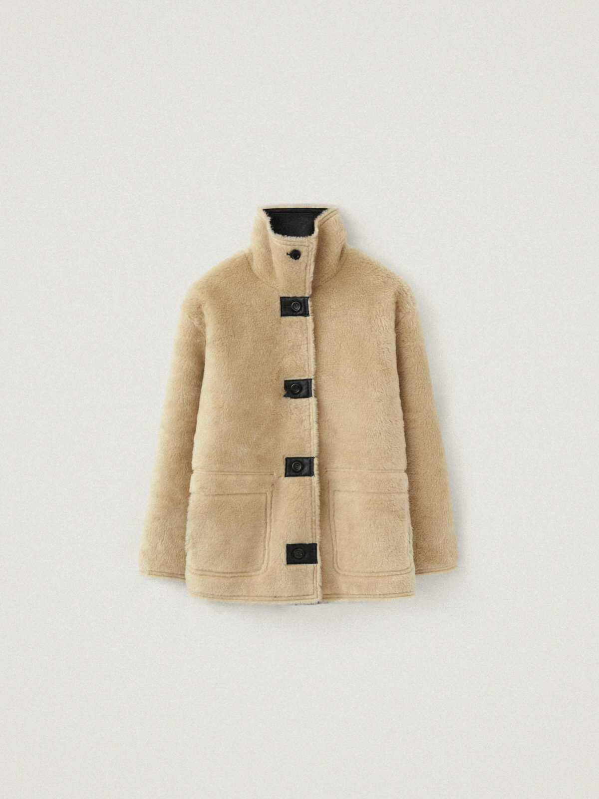 [ 12/3 순차 출고 예정 ] Sand Leather jacket, Black