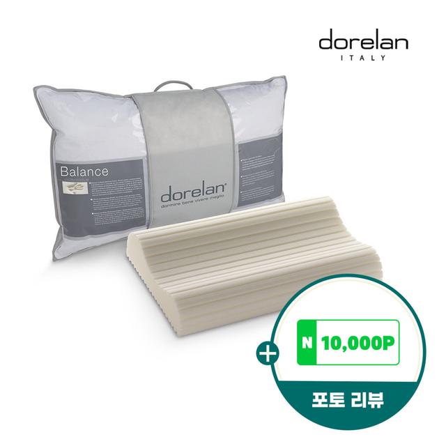 [10%할인+리뷰이벤트] 밸런스 메모리폼 경추 베개 (로우/미디움) : dorelan korea