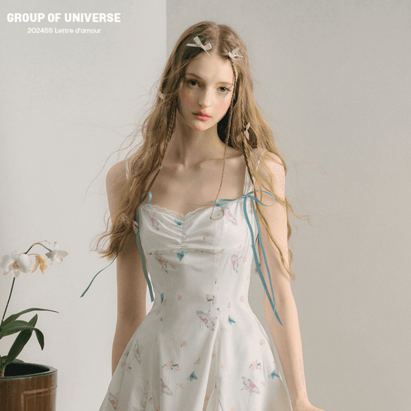 Oriental White Jade Lace Dress