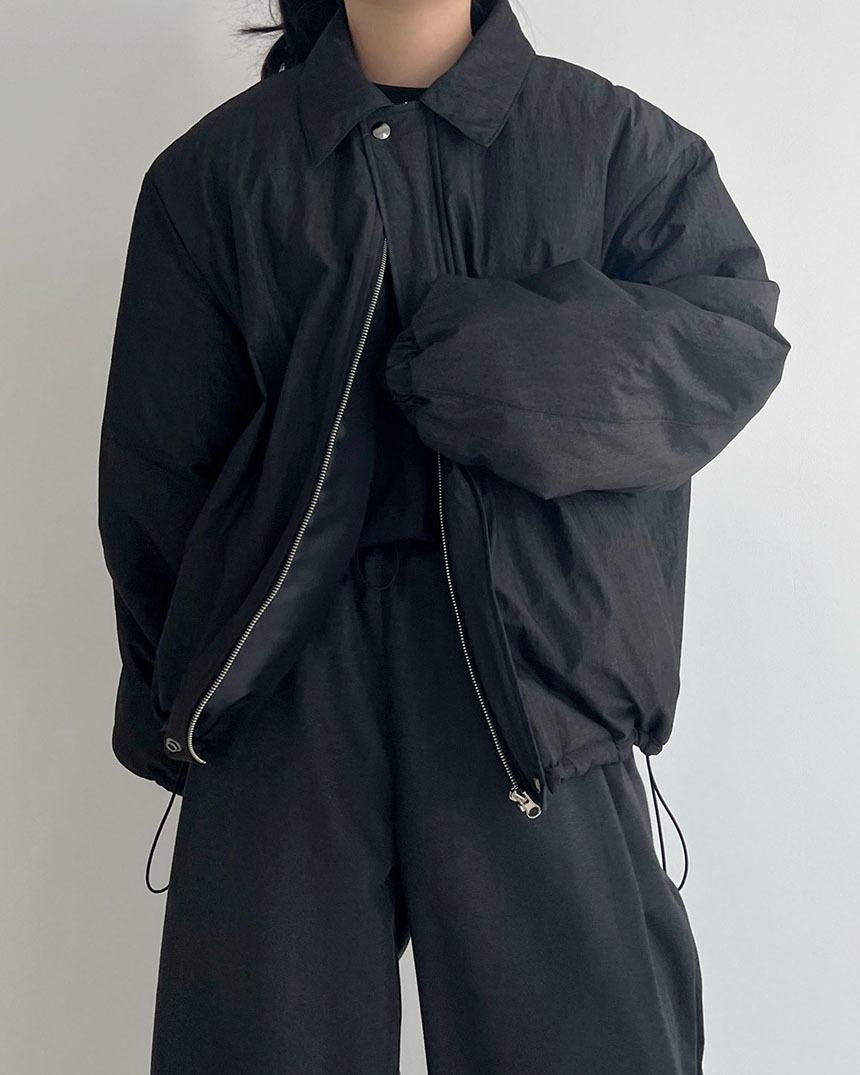 [unisex] 라이 카라 숏패딩 (3color)