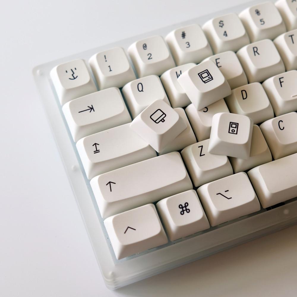 애플 미니멀리스트 Mac전용 키캡 PBT 염료승화 XDA 키크론 한무무 fc660m