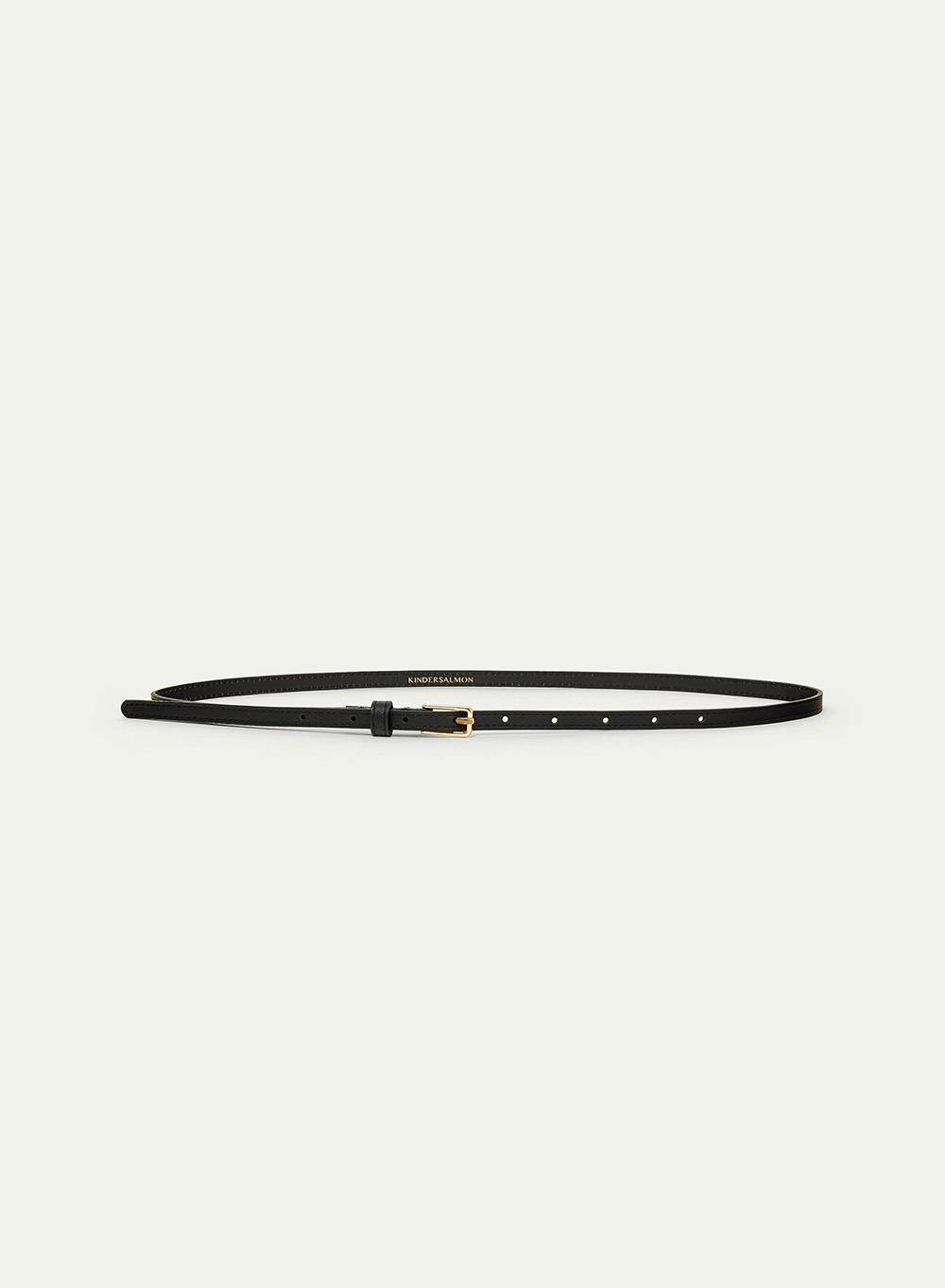 PF23 Mini Leather Belt Black