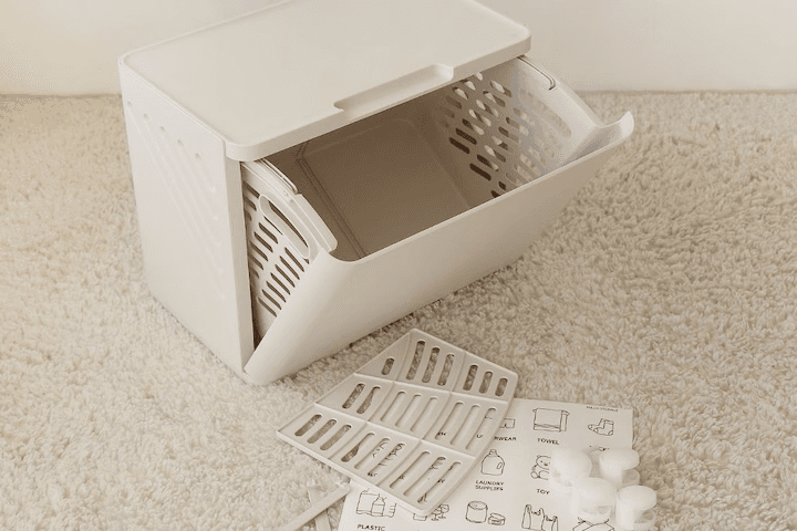 통풍이 원활한 밀로 수납함/빨래정리함 1단 2colors