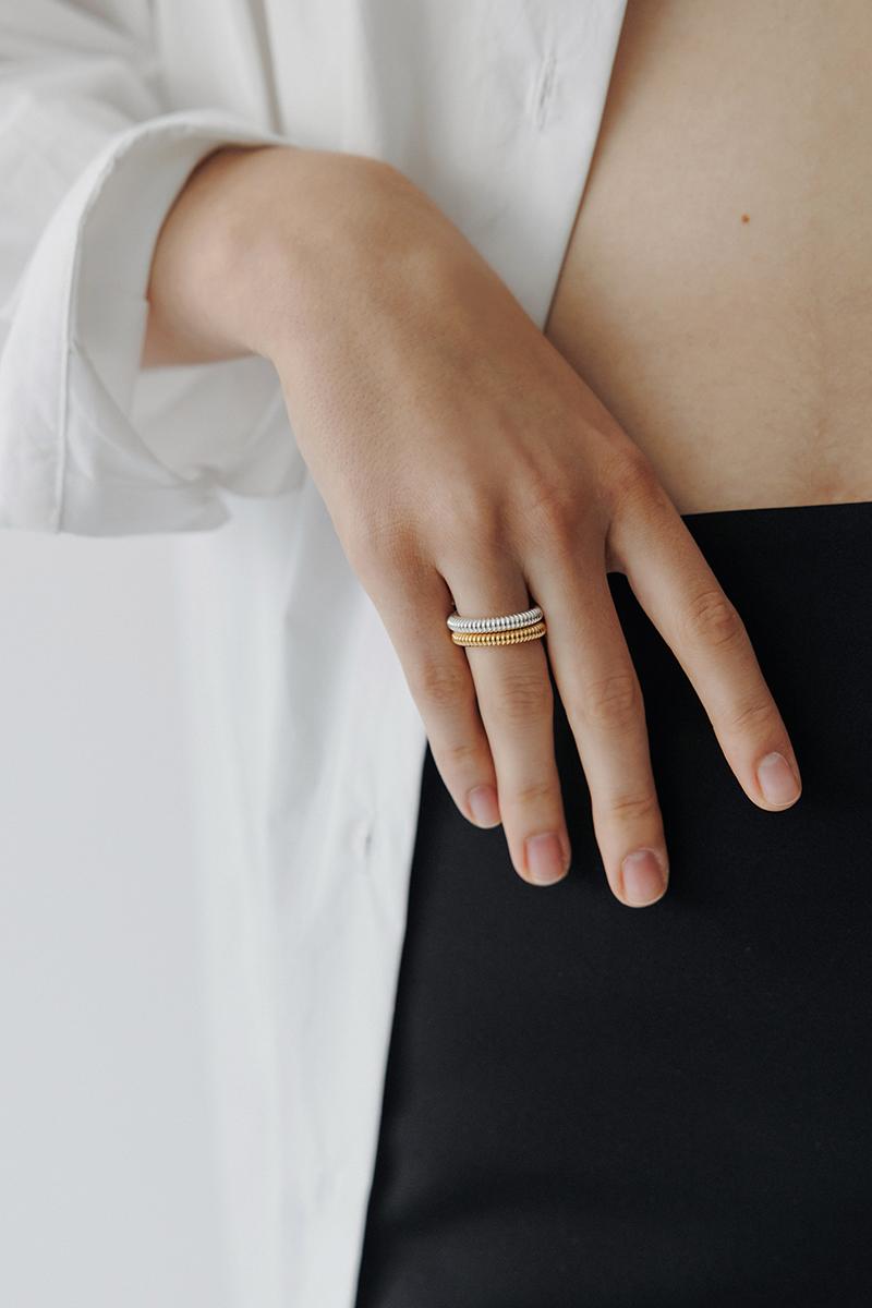 Ribbed Circle Ring_gold