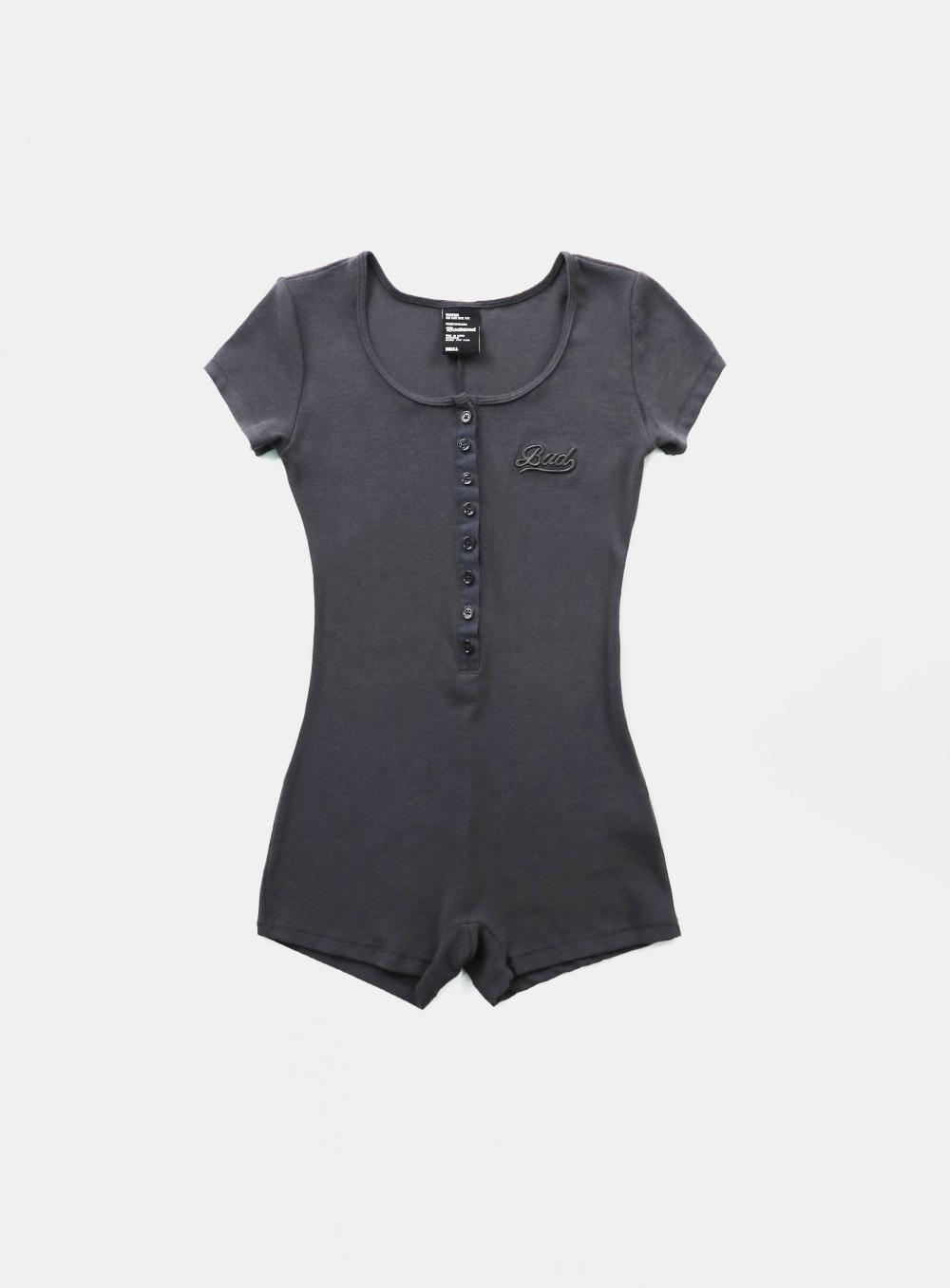 [w-jst24-010] 비욘드 소프트 롬퍼 숏슬리브 - 챠콜