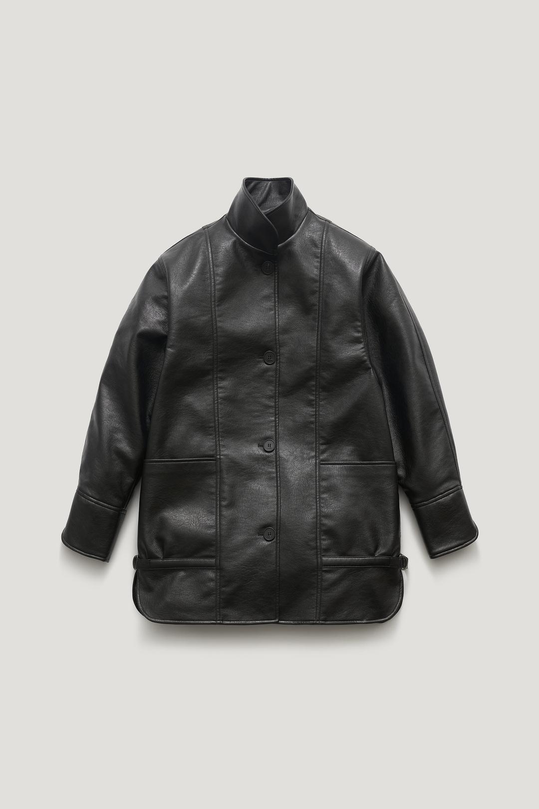 [13th reorder] VORN LEATHER HALF JACKET_BLACK/ ₩319,000