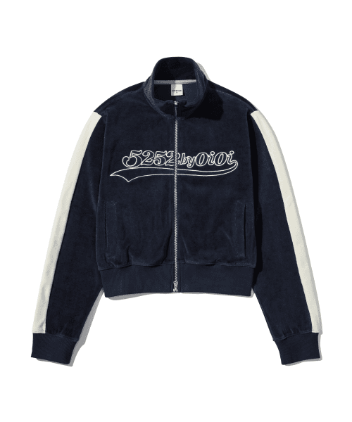 VELOUR SLIM ZIPUP [NAVY]