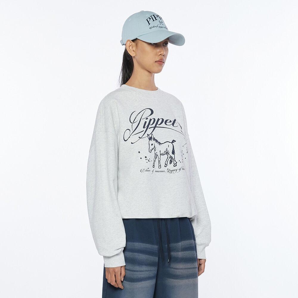 Pony Sweatshirt (melange grey)