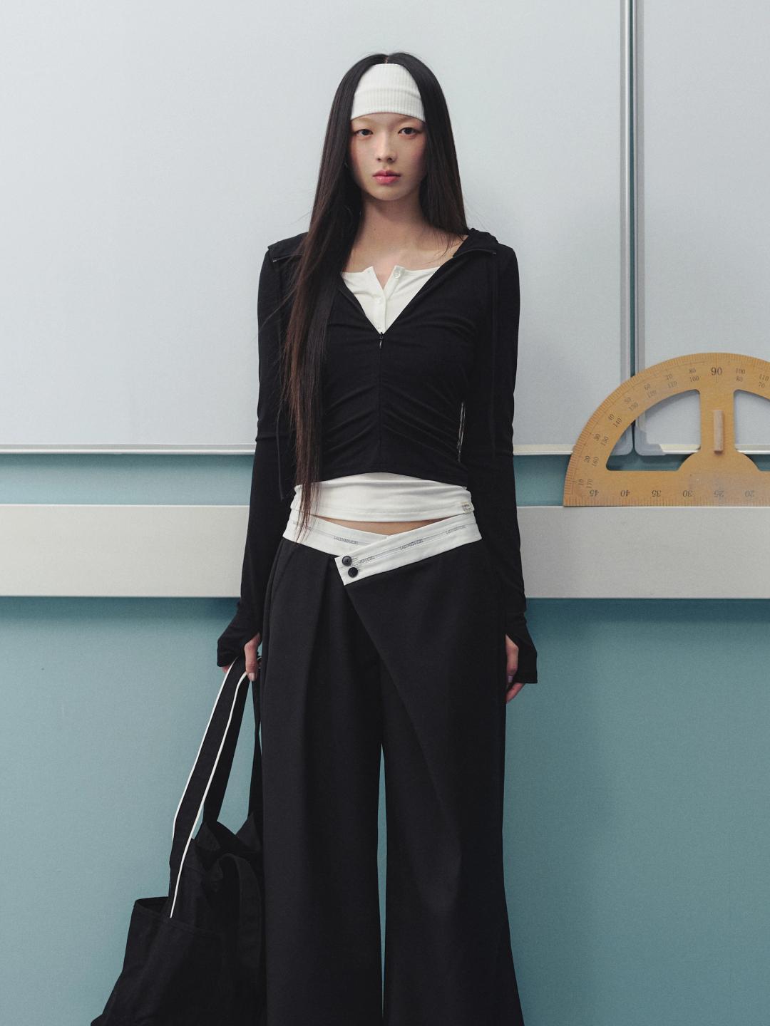 LLDC 'MODERN PREPPY' Arina Fake Two-Piece Hoodie