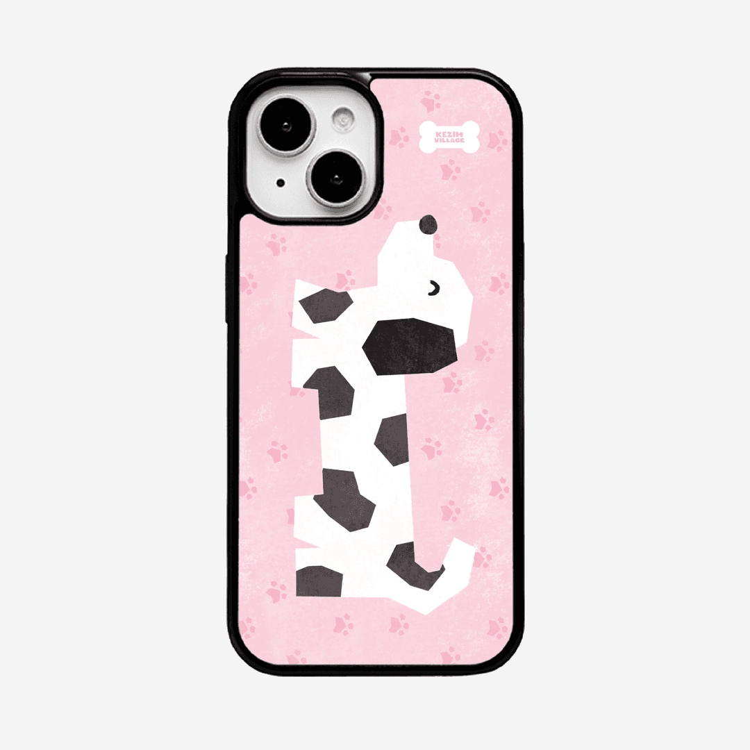 PUPPY PINK case (glass bumper)