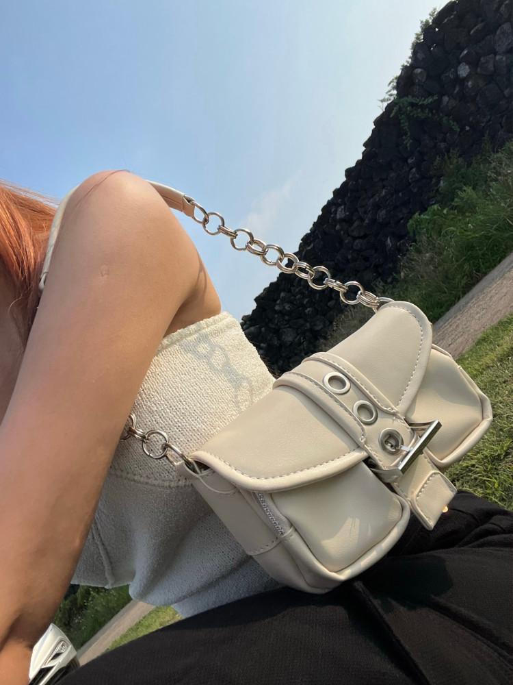 체인 벨트 숄더백(2color)