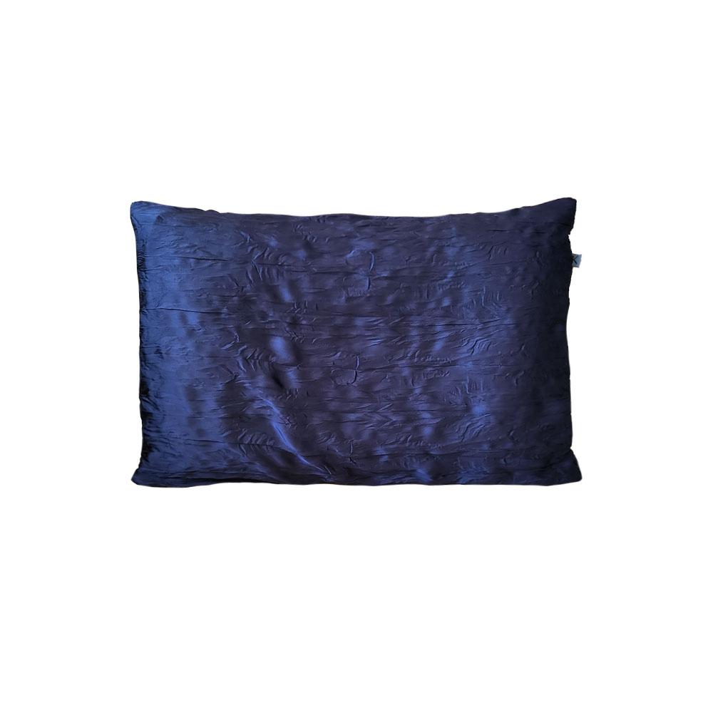 Navy Orchid Shirring Satin 베개커버