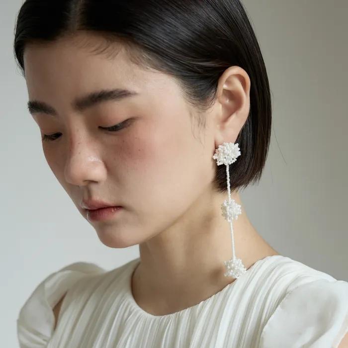 Gypsophila Flower Drop Earring