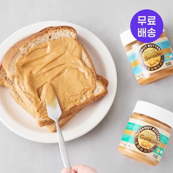 [무료배송] 땅콩 100% 무첨가 땅콩버터 크런치 3병세트
