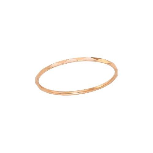 스퀘어 컷팅 실반지 데일리 14K Gold 미스링 LRS16074G