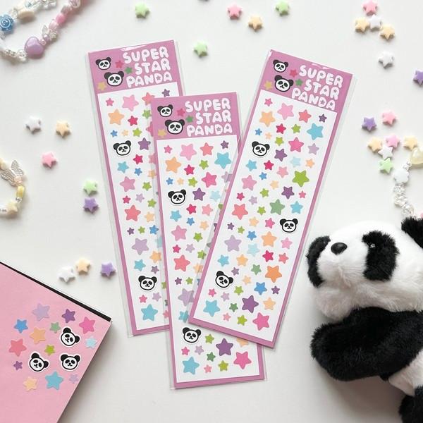 솜앤피스 | 슈퍼스타 판다 스티커