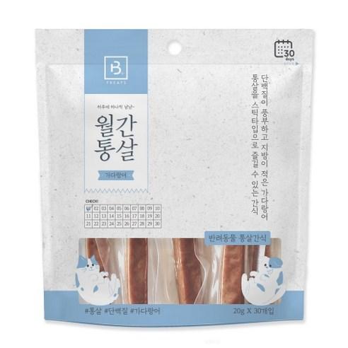 브리더랩 반려동물 월간통살 스틱타입 간식, 혼합맛(닭가슴살/가..., 600g, 1개