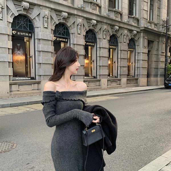 프릴라인 오프 드레스