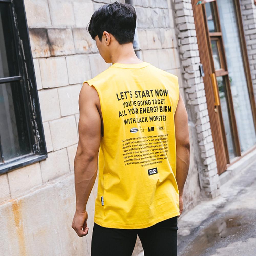 컷팅 헬스나시 민소매 티셔츠 헬스복 짐웨어 BM-181107