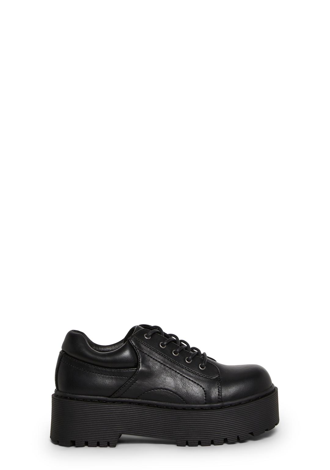 Spicy Remarks Oxford Shoes - BLACK / US 5