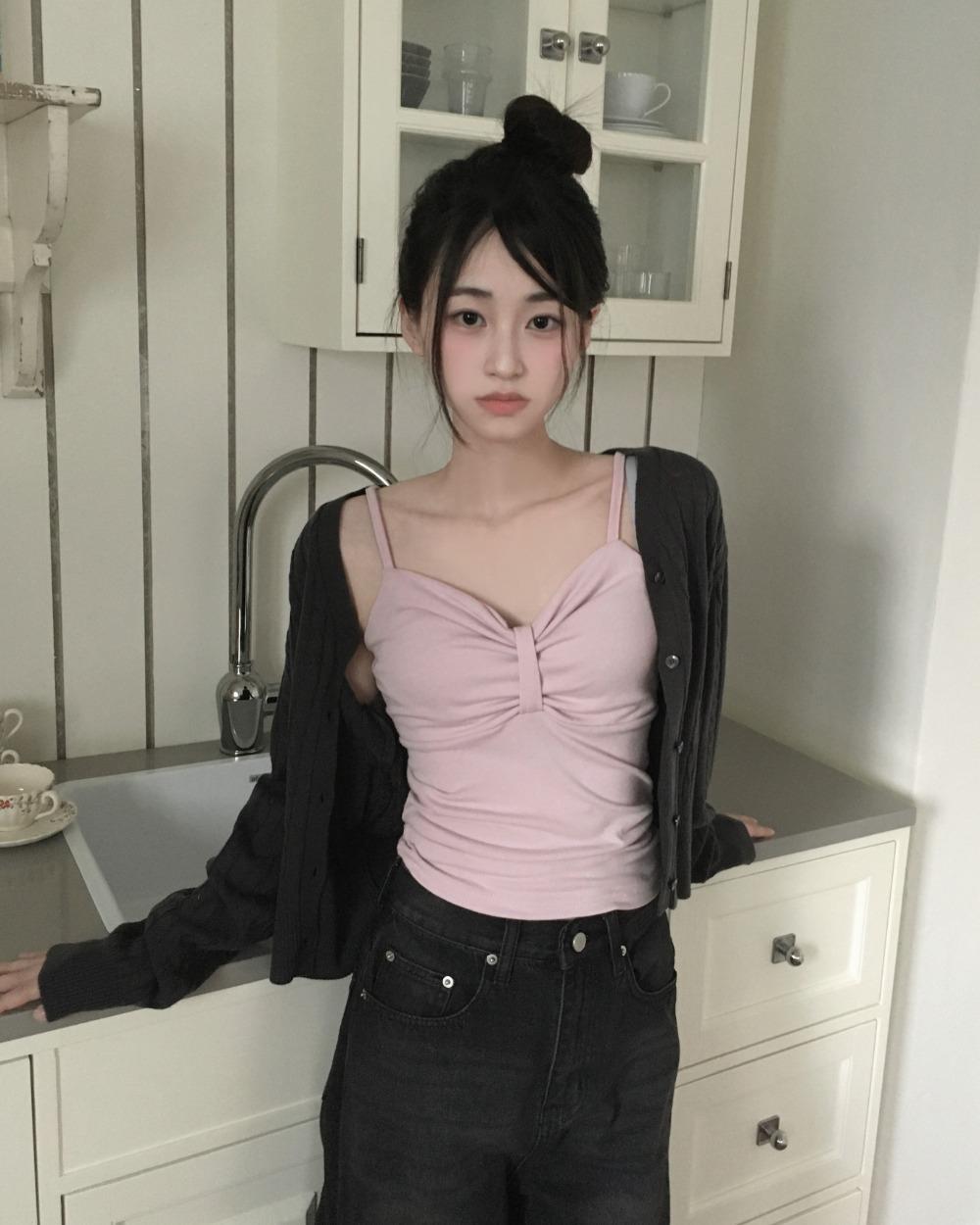 언버티 lina ribbon sleeveless - 4color