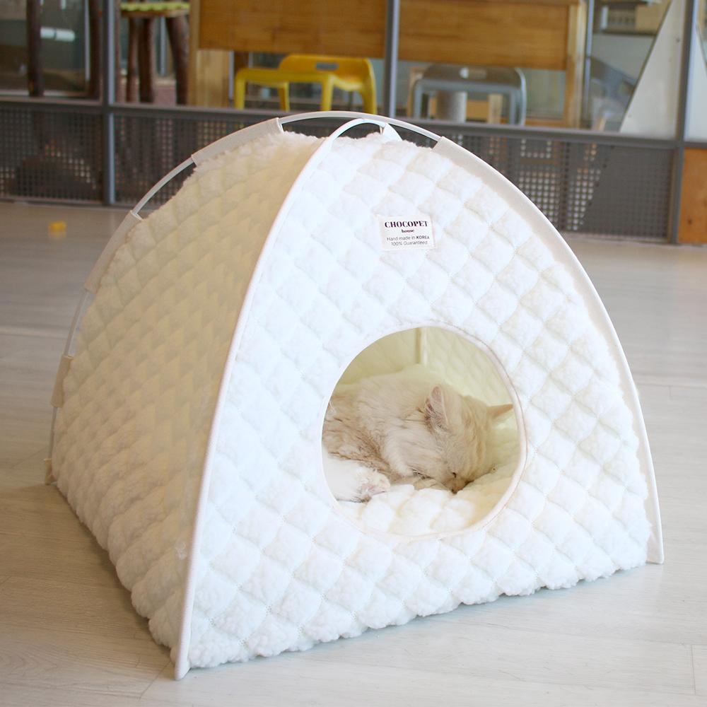 [NEW신상][무료배송] 초코펫하우스 고양이집 겨울 보온 온돌 숨숨집