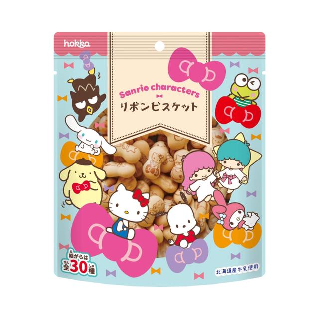 hokka 산리오 캐릭터즈 리본 비스켓 42g / 일본 간식 식품 [원산지:일본]