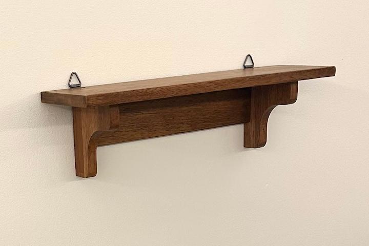 [단독] 빈티지 꼭꼬핀 원목 벽선반 무타공 멀바우 (꼭꼬핀/빈티지 종이 증정)