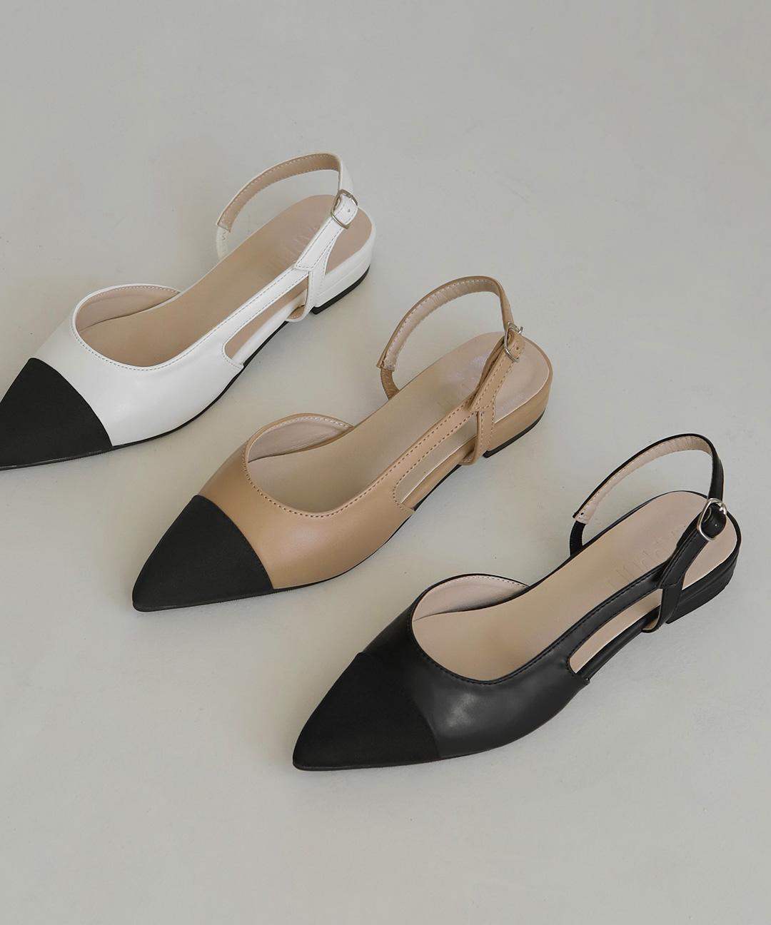 사뿐 달리아 슬링백 플랫슈즈 (2cm)