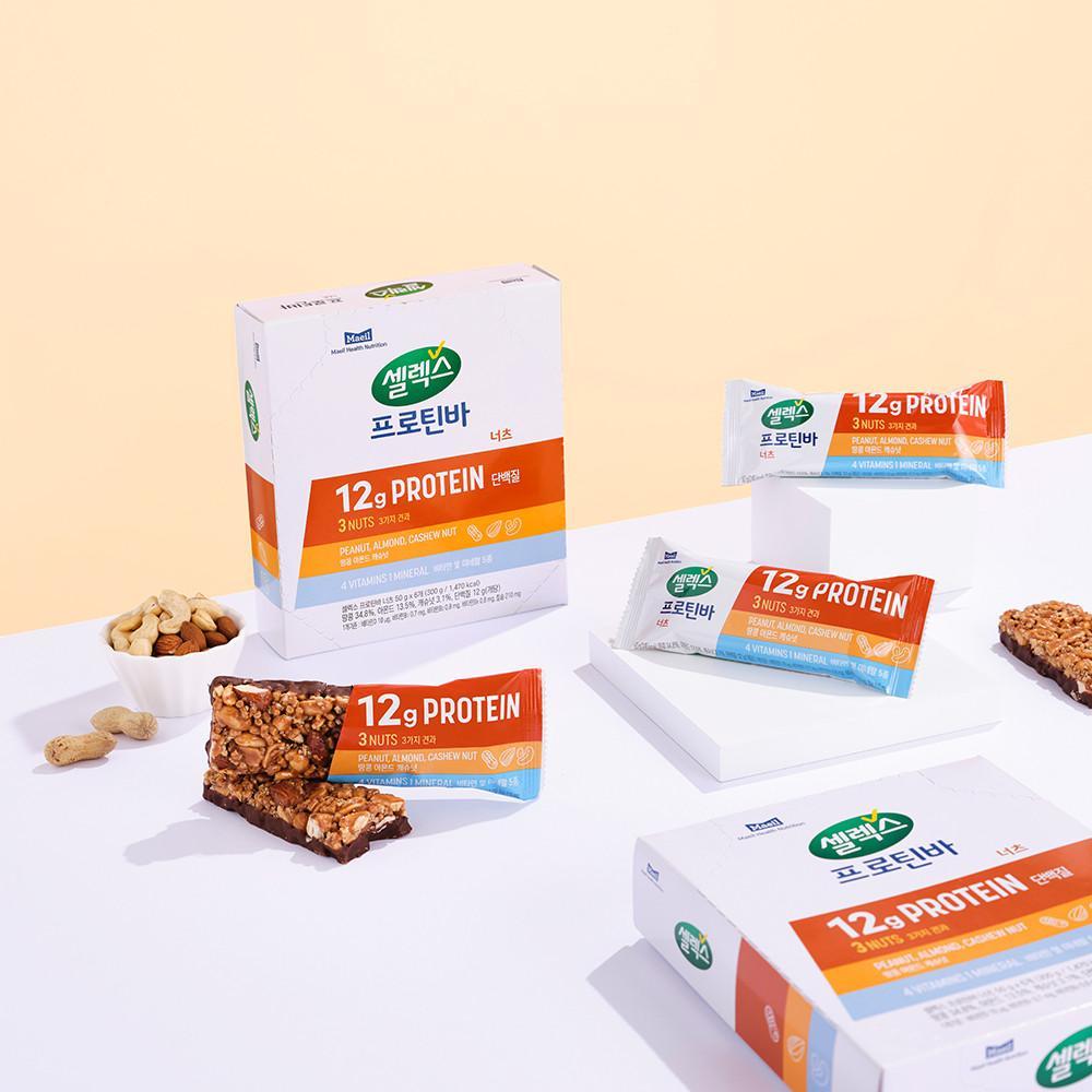 셀렉스 프로틴바 너츠바 50g 6개
