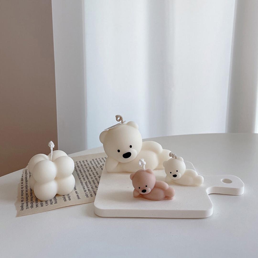 인테리어 오브제 테디베어 곰돌이캔들 베어캔들 눕베어