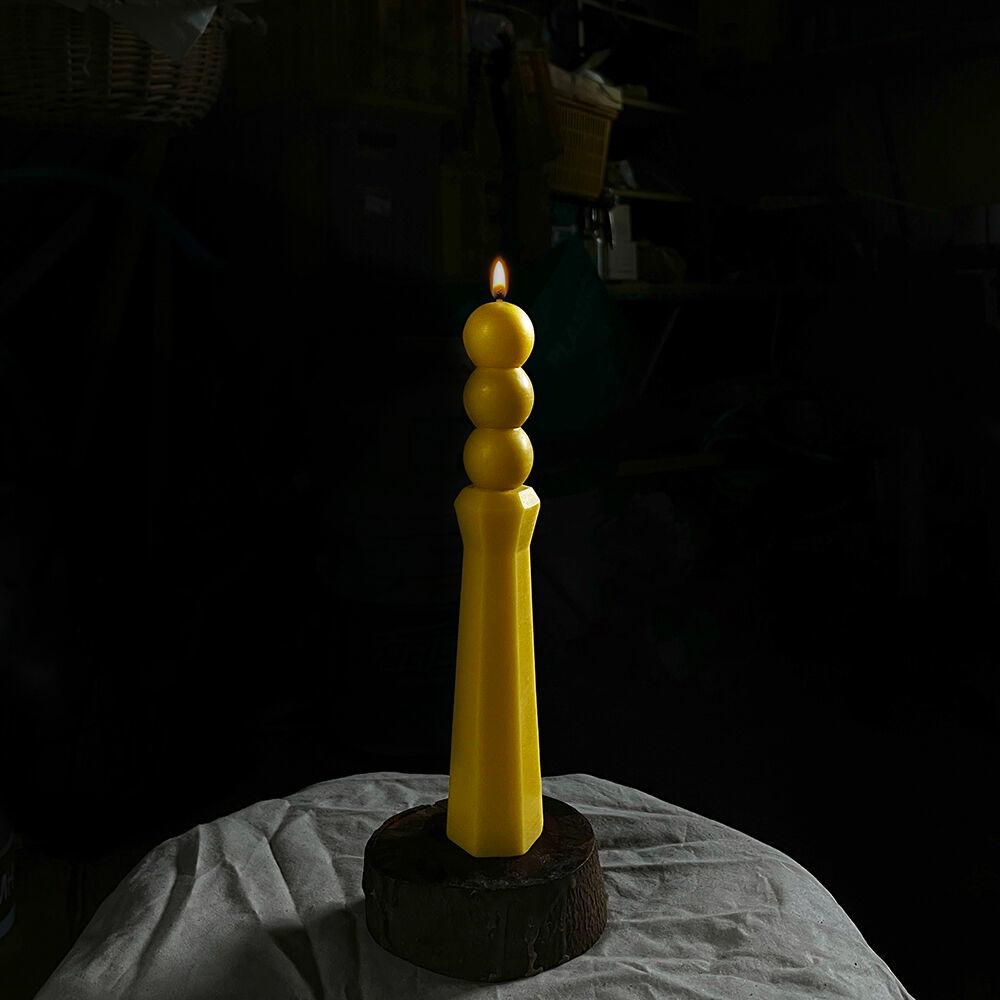 랄라 밀랍초 - 천연 밀랍초 디자인 초 '빛'