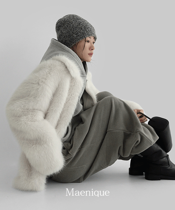 매니크 [MNQ] 레논 플리스 와이드 팬츠