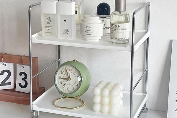 화장대 정리대 수납 2단 선반