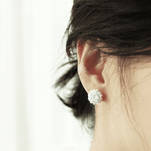 토끼풀 꽃 귀걸이