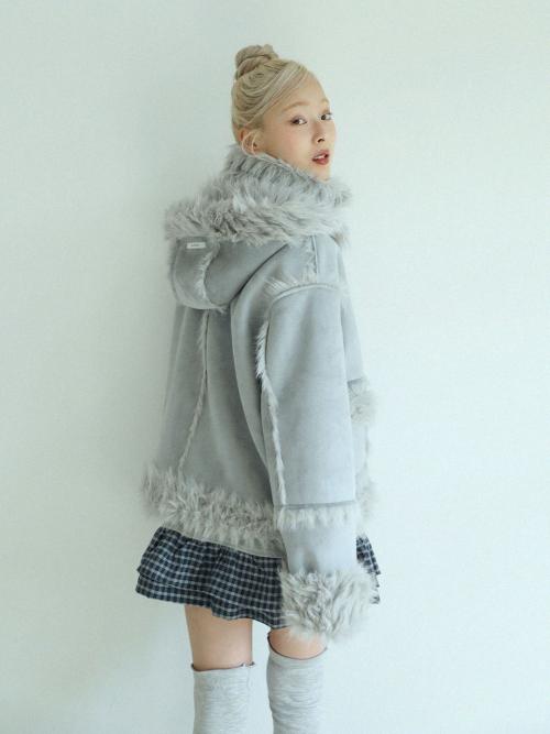 리버시블 시어링 자켓 (블루)