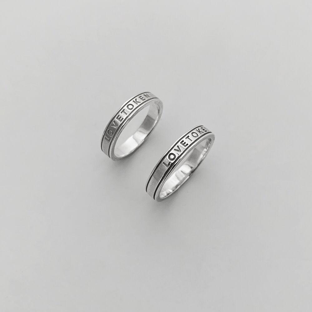 [SET] LOVETOKEN RING (couple set)  주문제작 2주 소요