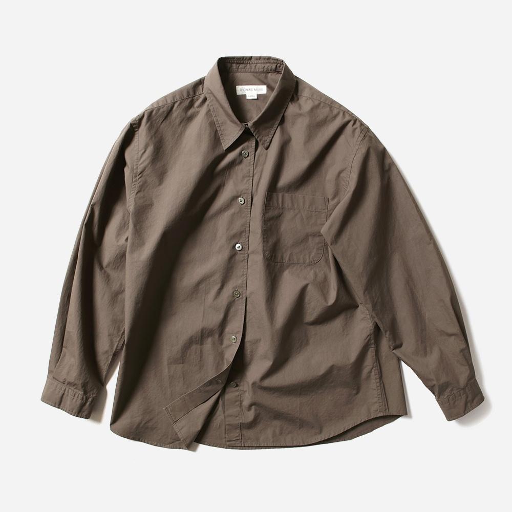 TE5-SH07 페이퍼셔츠 -코코아