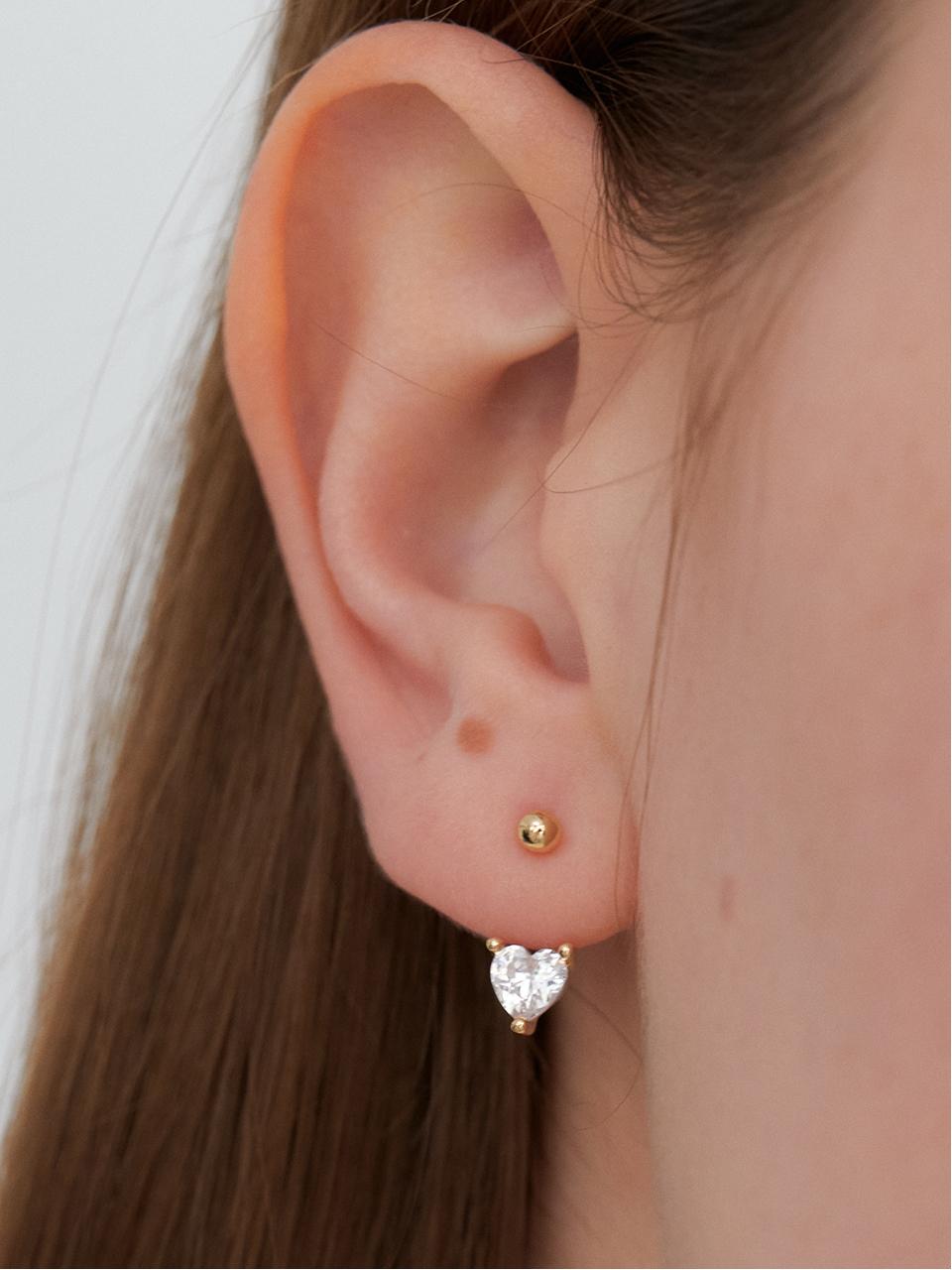 HEART BEAM two way earring JE027
