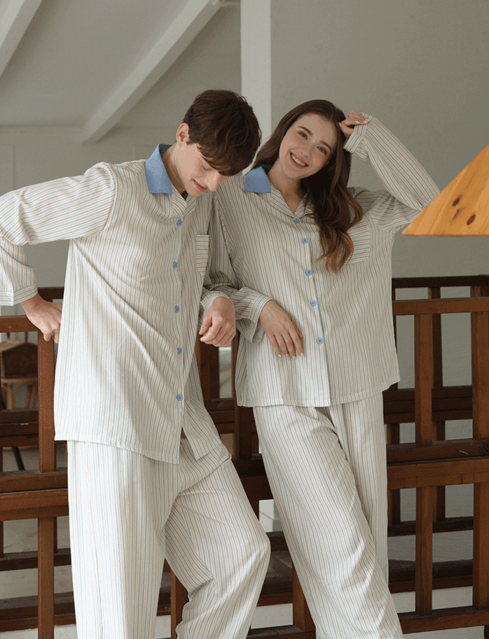 크레스 클린핏 긴팔 잠옷 세트