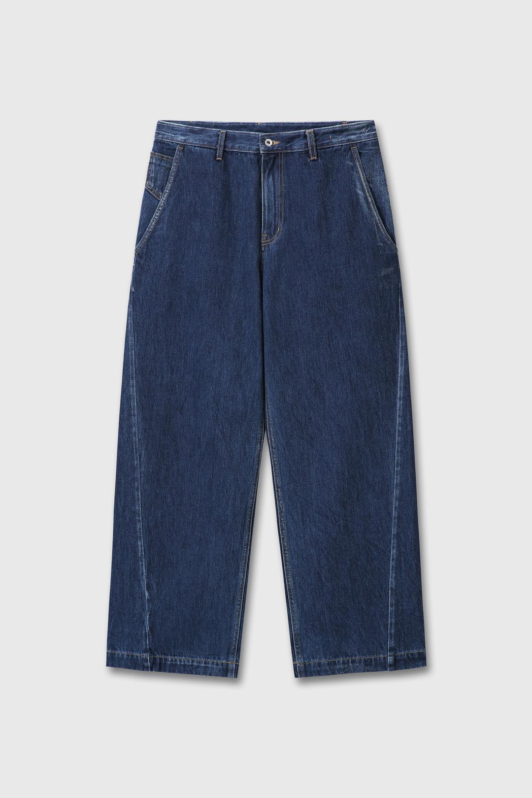 Tilt jeans(Washed blue)*wide straight fit
