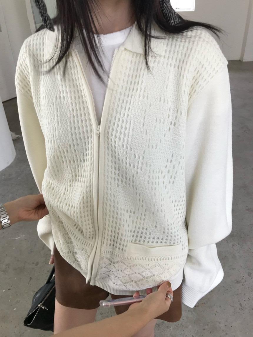 수블랑 25FW 신상 위아 피엘 니트 가디건