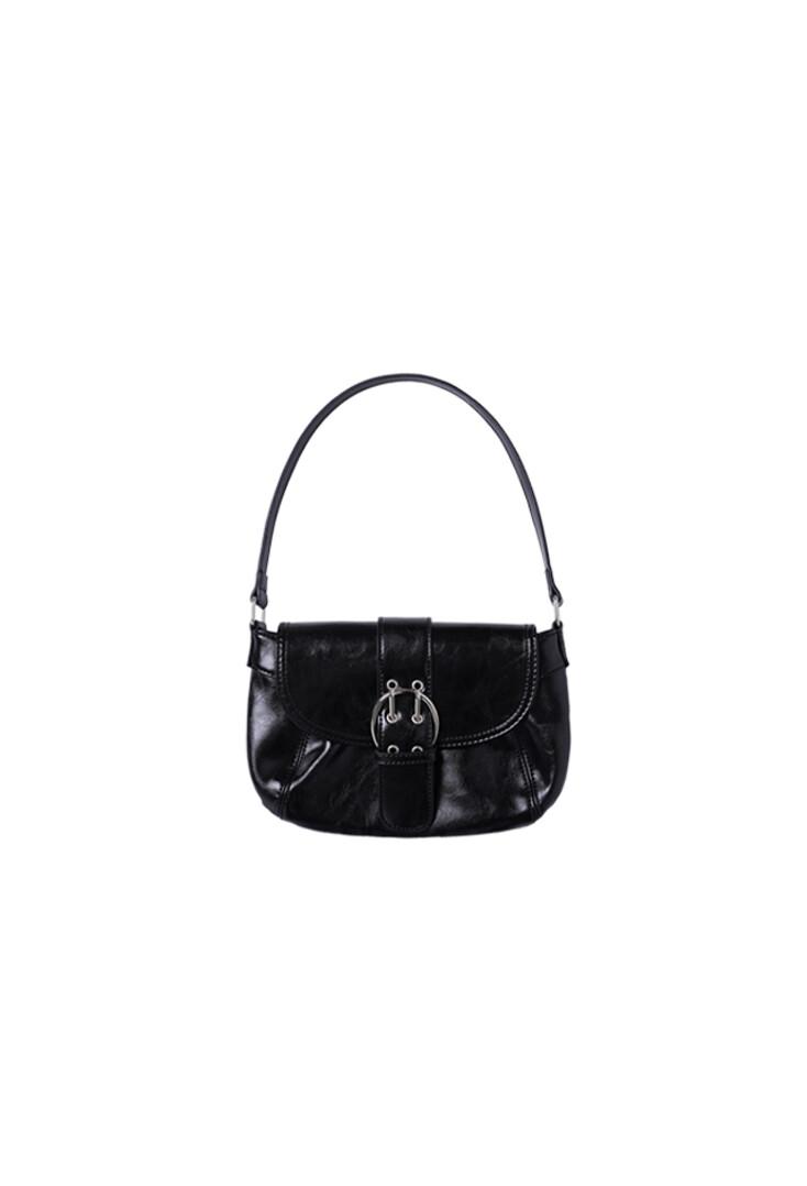 double buckle shoulder bag