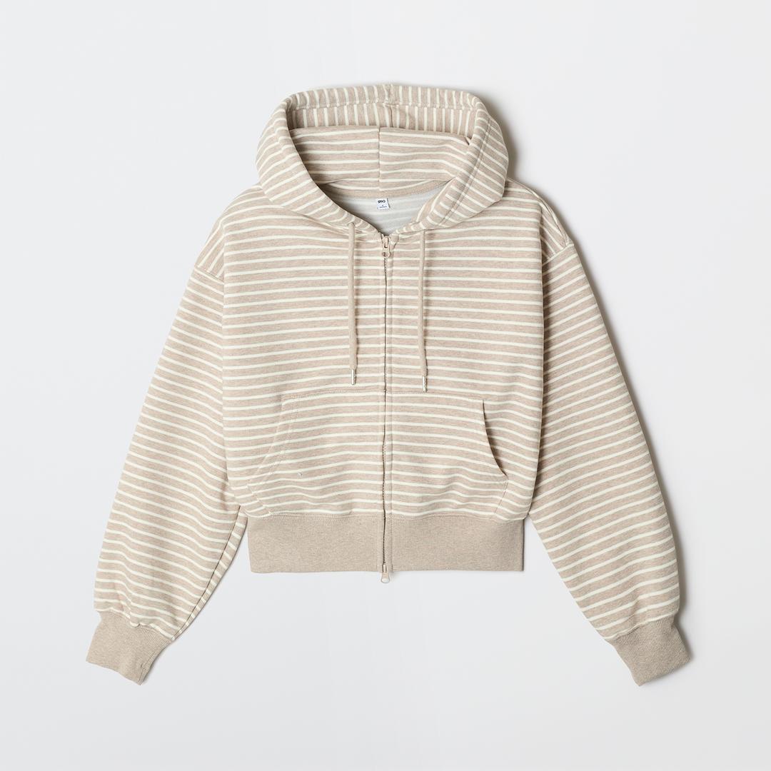 스파오 [프렌치테리] 여성 2-WAY 후드 집업_SPMZG23G01