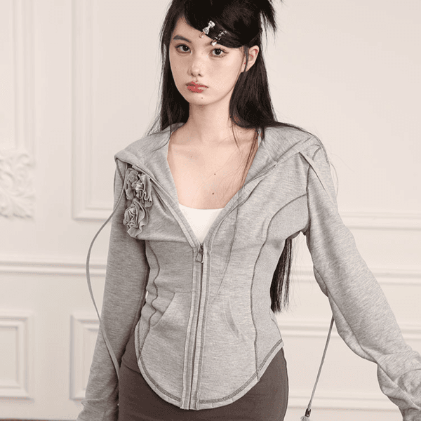 Cosage Slim Sports Hooded Jacket